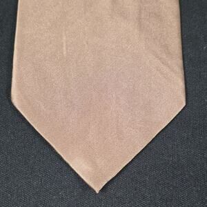 Di moggio Men's Brown 100% Silk Handmade Solid Tie
